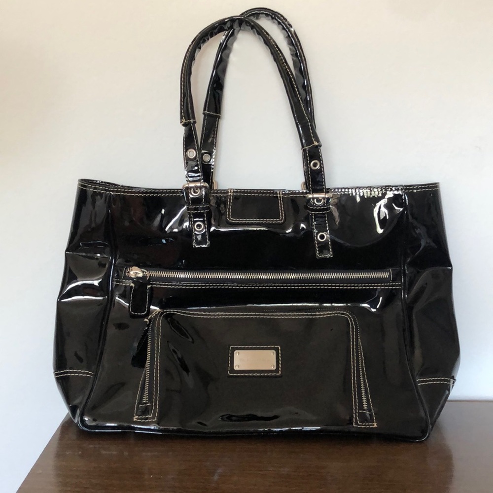 Via Repubblica Black Patent Leather